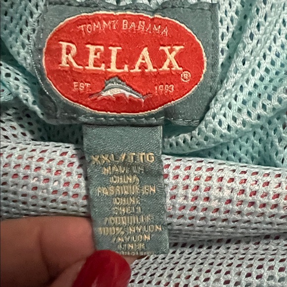 Tommy Bahama Relax Geometric Mesh Swim Shorts Size XXL Red Resort Island Casual - Picture 2 of 8